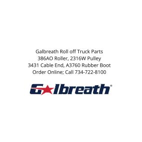 Galbreath roll-off truck parts for sale