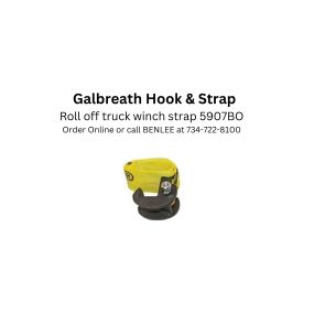 Galbreath 5907BO Strap and hook for roll-off trucks