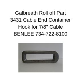 Galbreath 3431 Cable End Container hook