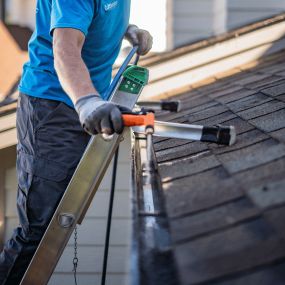 The best time to clean a gutter is in the fall and spring