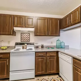 Kitchen with Granite Countertops