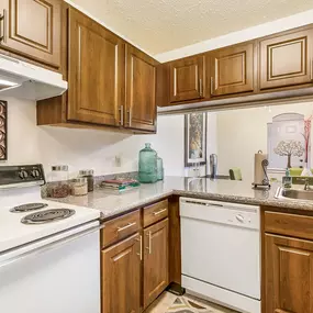 Kitchen with Granite Countertops
