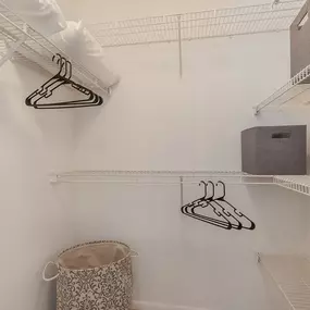 Large Closet With Organized Shelving
