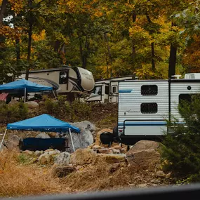 RV sites at Endless Caverns RV Resort in New Market, Virginia