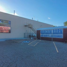 On-site parking and the Bargain Barn here at Grand Junction Discount Cabinets