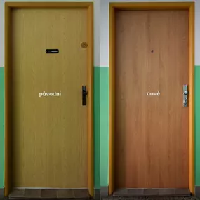 vchodové dveře původní - nové