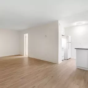 Open Living Space with Wood Tone Flooring