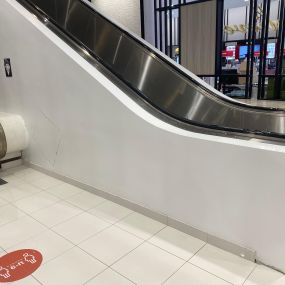 Macys San Francisco Painting walls for new escalator installation