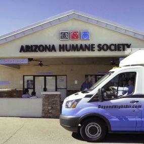 Giving back to our furry friends at the Arizona Humane Society is one of our favorite things about being part of the Day & Night team!