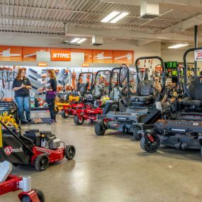 Russo fort wayne interior showroom mowers handheld equipment