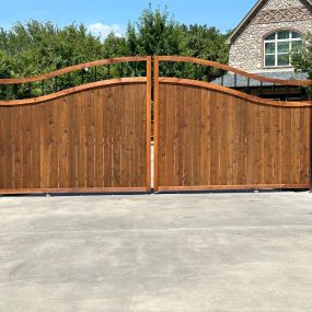 Sav-On Fence, LLC - Cedar Slide Gate