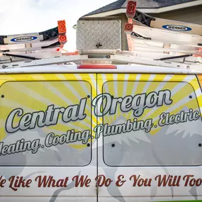 Where reliability meets craftsmanship. Our bright Central Oregon Heating, Cooling, Plumbing & Electrical vans are a sign that comfort is on the way.