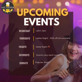 The anchor upcoming events