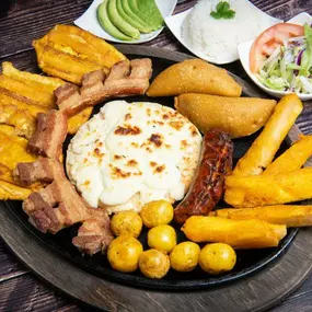 Arepa y parrilla