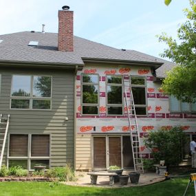 LP SmartSide textured lap siding replaced in La Vista NE