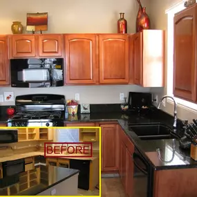 Cherry Kitchen Cabinets Stained and Refinished