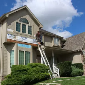 Omaha NE Siding Contractor - hardboard lap siding replaced