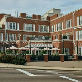 Patio of Kingswood Restaurant in Oxford, Mississippi