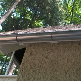 Steel gutter job that was installed for a customer in Blaine, MN.
