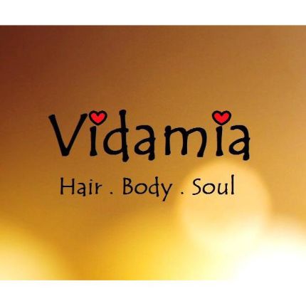 Logótipo de Vidamia. Hair, Body, Soul.