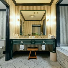 Luxurious bathroom at The Oliver Hotel of Oxford