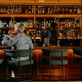 Man at the bar in Oxford, Mississippi