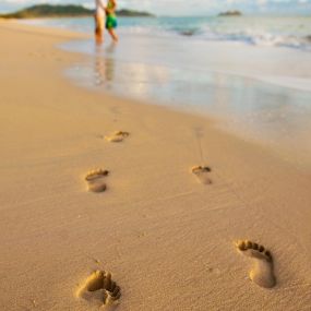 Foot Steps in the sand Oahu