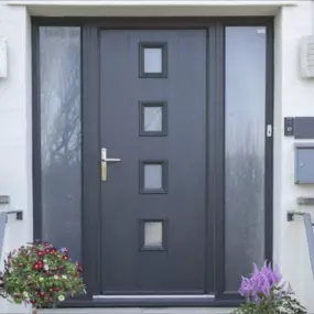 An Anglian door shown from the exterior.