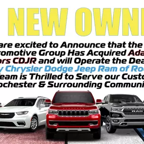 Happy Chrysler Dodge Jeep Ram of Rochester (formerly known as Adamson Motors)