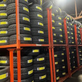 Inventory of tires for installation by international tire center in San Bernardino, California