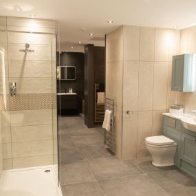 Bathroom showroom at MKM Carlisle.