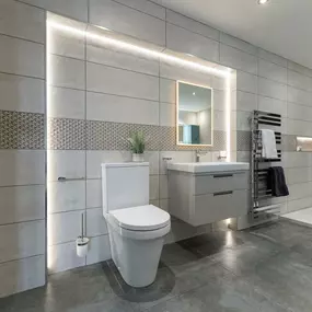 Bathroom showroom at MKM Carlisle.