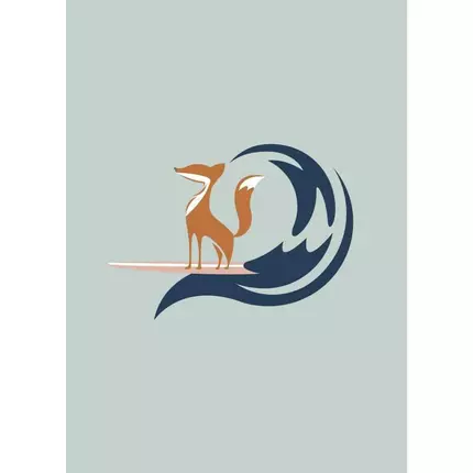 Logo da The Surfing Fox