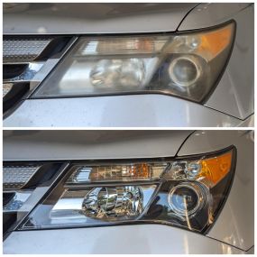 Acura MDX headlight restoration