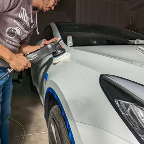 Full paint correction on this 2023 Tesla Model Y