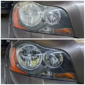 Headlight restoration in Wheat Ridge on this 2014 Volvo XC90