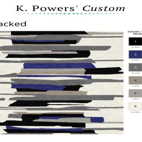 K. Powers custom hand-tufted rug schematic.