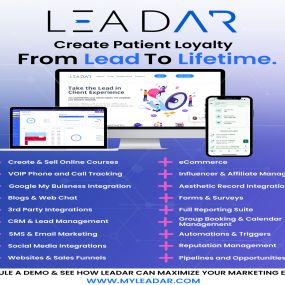 You have everything you need to turn our lead generation into lifetime loyalty with a robust set of marketing tools including AI-driven features and a native integration with Aesthetic Record.