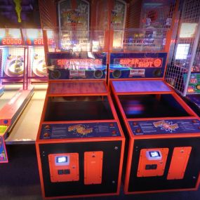 Skee Ball and Basketball Arcade at Monster Mini Golf Denver