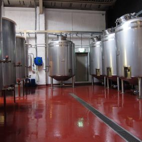 Brewery floor installed in Bristol, UK - polyurethane screed
