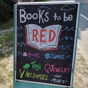 Books to be Red Outdoor Sign