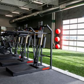 Pro-style weight room and training equipment