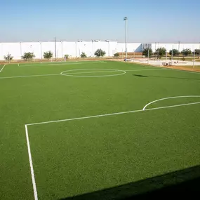 Full size outdoor turf for rent for any sport. Field is lined for soccer and fully lit.