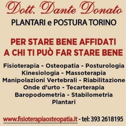 Logo von Dottor DANTE DONATO MASSOFISIOTERAPISTA-OSTEOPATA-POSTUROLOGO-KINESIOLOGO-PLANTARI