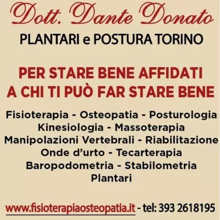 Logo od Dottor DANTE DONATO MASSOFISIOTERAPISTA-OSTEOPATA-POSTUROLOGO-KINESIOLOGO-PLANTARI