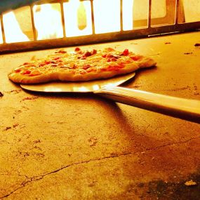 DeltaPie cooks every pizza on our warmed pizza hearth. Each slice is fired to absolute perfect.