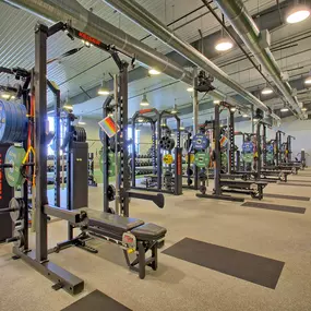 pro style weight room and training equipment