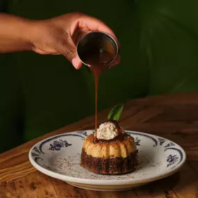 Indulge your sweet tooth with our Pumpkin Spice Flan Chocolate Cake. Limited Time Special