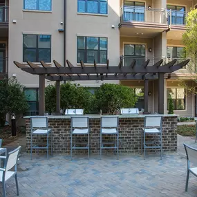 Outdoor Entertainment Kitchen with Grilling Stations