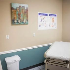 The exam room at Emmaus Healthcare